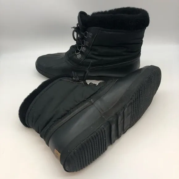 Sorel Black Kaufman Canada boots Size 10