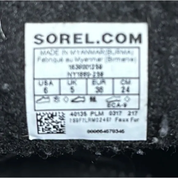 Sorel Brown and Black Rain &amp; Snow Boots Waterproof Design