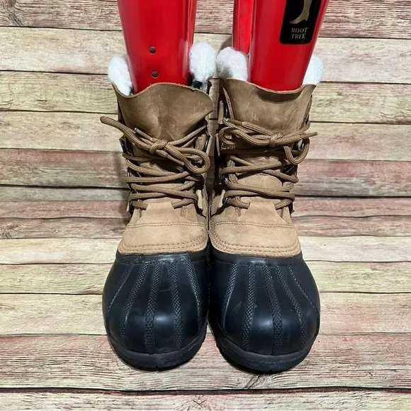 Sorel Brown Leather Caribou Winter Boots