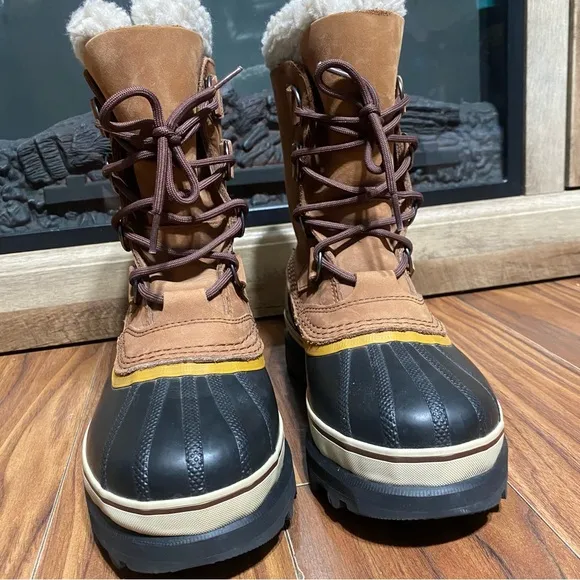 Sorel Caribou Waterproof Snow Boots Lace Up Winter Boots