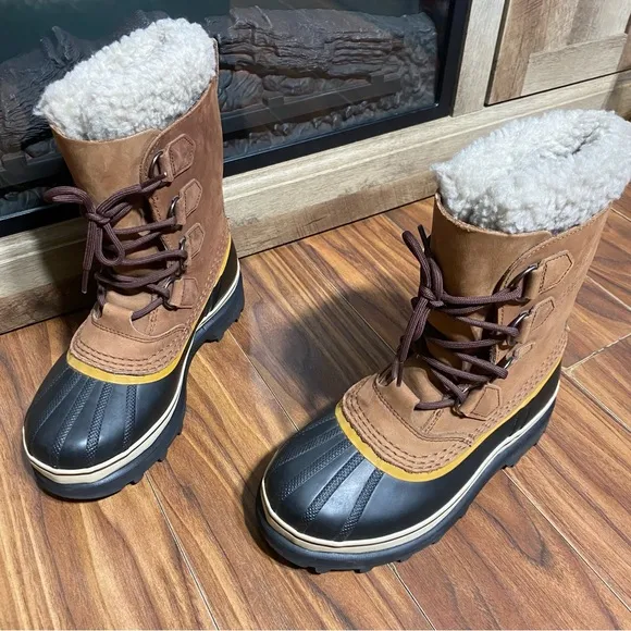 Sorel Caribou Waterproof Snow Boots Lace Up Winter Boots
