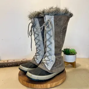 *Sorel | Cate the Great Winter Boots in Taupe/Tan Suede/Leather Size 7