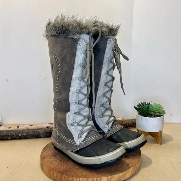 *Sorel | Cate the Great Winter Boots in Taupe/Tan Suede/Leather Size 7