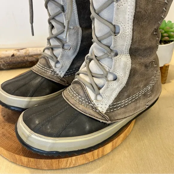 *Sorel | Cate the Great Winter Boots in Taupe/Tan Suede/Leather Size 7