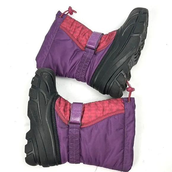 Sorel Disney Anna Frozen 2 Youth Boots Purple Black Girls Youth Size 3 EUC!