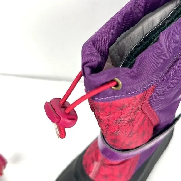 Sorel Disney Anna Frozen 2 Youth Boots Purple Black Girls Youth Size 3 EUC!