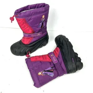 Sorel Disney Anna Frozen 2 Youth Boots Purple Black Girls Youth Size 3 EUC!