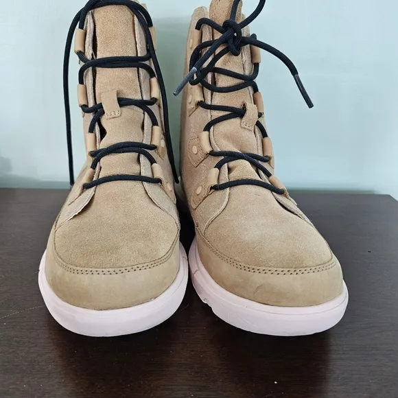 Sorel Explorer II Joan Waterproof Winter Boots, Beige/Pink, Women's 10 M