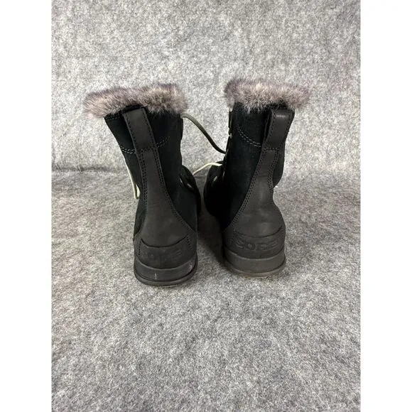 Sorel Explorer Joan‎ All Black Winter Boots Womens 7