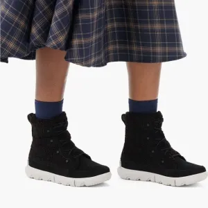Sorel Explorer Next Joan Faux Shearling Black Boots size 8.5