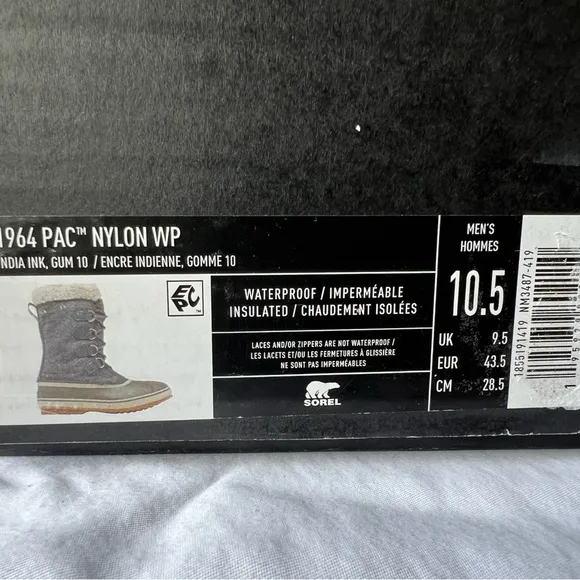 Sorel Gray and Cream Winter Boots