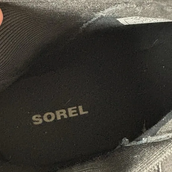Sorel Harlow Chelsea Ankle Pull On Boots Leather Black Women's Size 7 Gorpcore