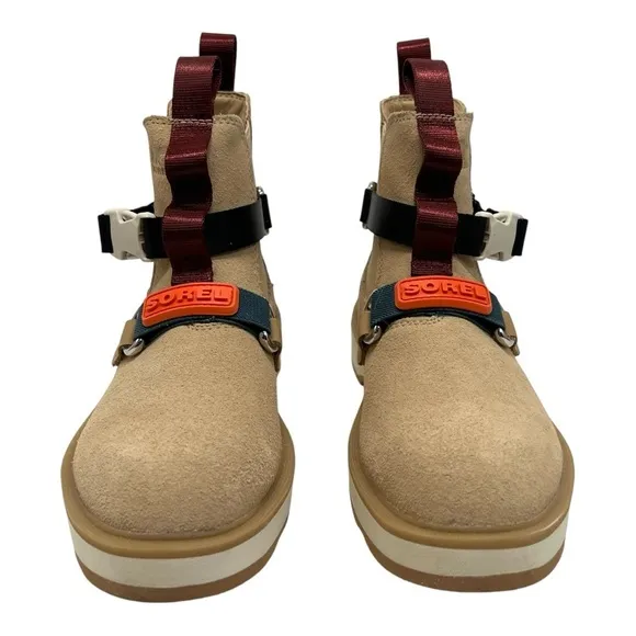Sorel High Line EQ Tan Suede Waterproof Hiking Outdoor Boots Women’s 8.5