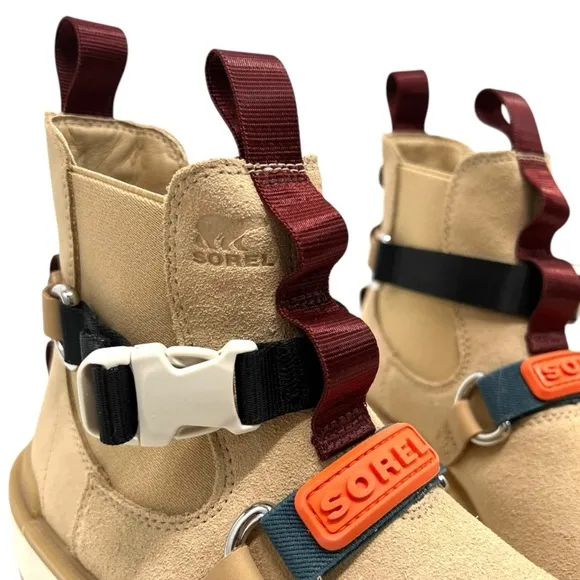 Sorel High Line EQ Tan Suede Waterproof Hiking Outdoor Boots Women’s 8.5