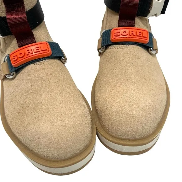 Sorel High Line EQ Tan Suede Waterproof Hiking Outdoor Boots Women’s 8.5
