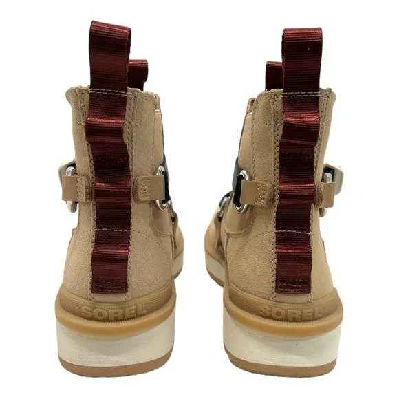 Sorel High Line EQ Tan Suede Waterproof Hiking Outdoor Boots Women’s 8.5