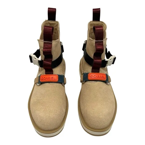 Sorel High Line EQ Tan Suede Waterproof Hiking Outdoor Boots Women’s 8.5