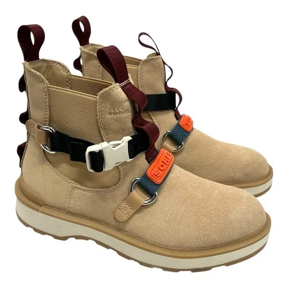 Sorel High Line EQ Tan Suede Waterproof Hiking Outdoor Boots Women’s 8.5