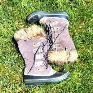 Sorel Joan of Arctic 1540-051 Lace Up Tall Winter Boots Size 9