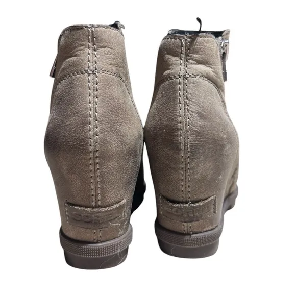Sorel Joan of Arctic Heeled Boots Tan Size 8