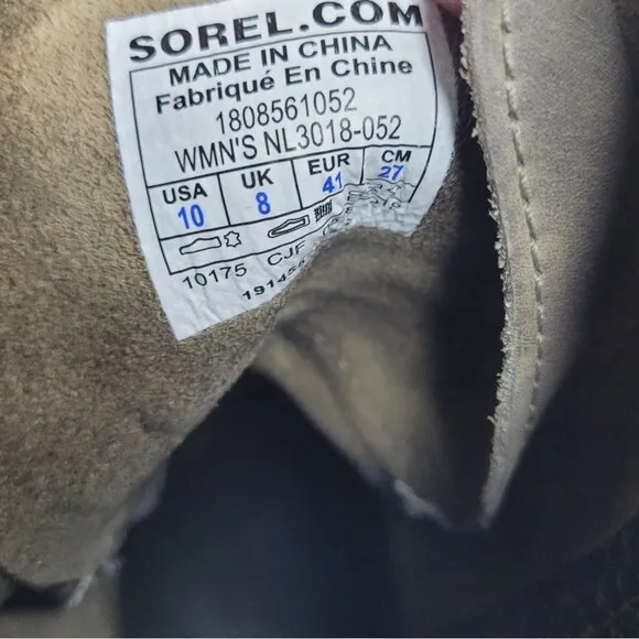 Sorel Joan of Arctic Wedge II winter ombre grunge distressed boots size 10