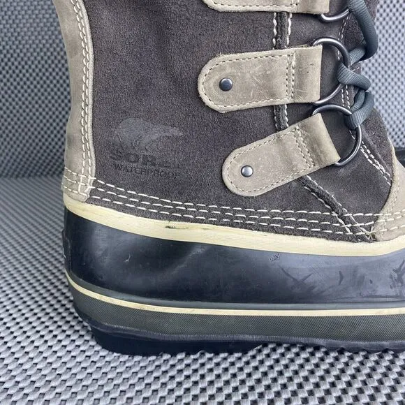 Sorel Joan of Arctic Winter Boots Womens Size 9 Quarry Black Waterproof Outdoors