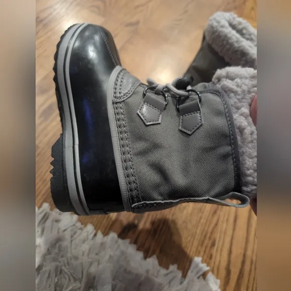 Sorel Kids' Gray and Black Winter Boots