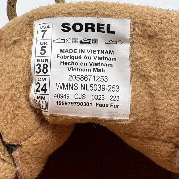 Sorel Kinetic Impact Caribou Women's Boots Size-7 NL5039-253
