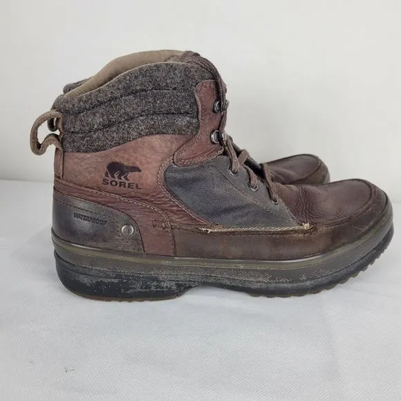 Sorel Kingston Chukka Boot Mens 11.5 Brown Waterproof Leather Casual Work Hiking