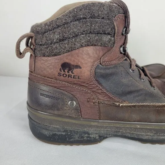 Sorel Kingston Chukka Boot Mens 11.5 Brown Waterproof Leather Casual Work Hiking