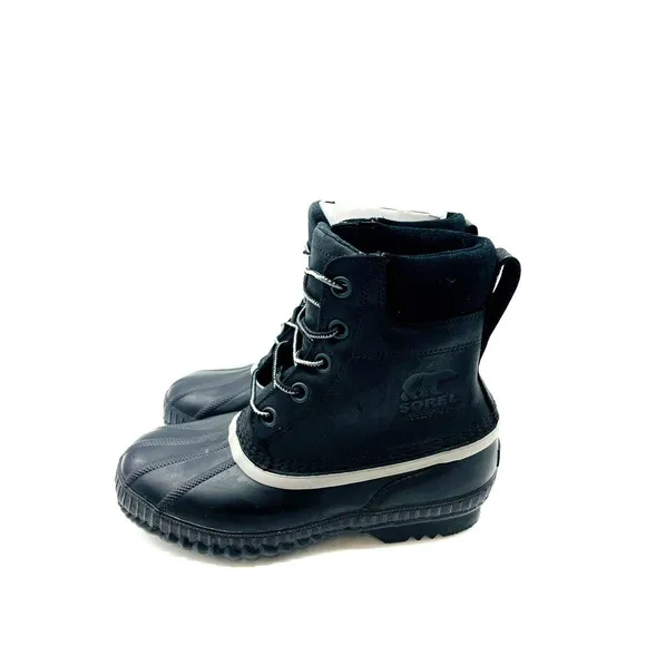 Sorel Men Cheyanne II Waterproof Winter Boots- Black, US 7 / EUR 40