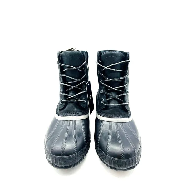 Sorel Men Cheyanne II Waterproof Winter Boots- Black, US 7 / EUR 40