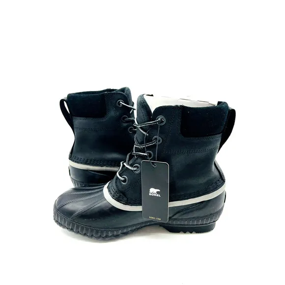 Sorel Men Cheyanne II Waterproof Winter Boots- Black, US 7 / EUR 40