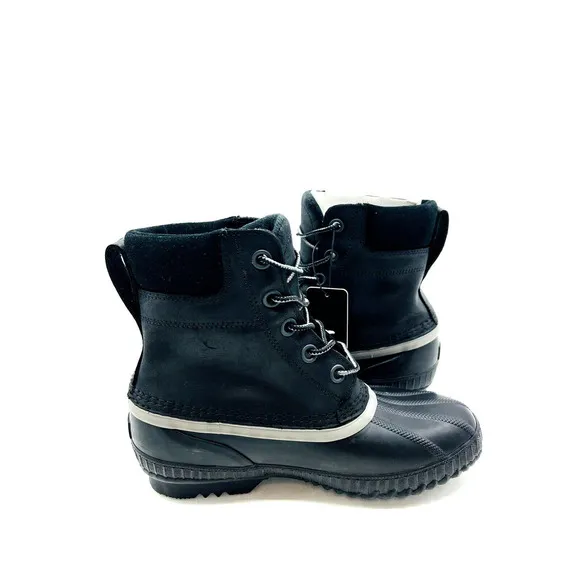 Sorel Men Cheyanne II Waterproof Winter Boots- Black, US 7 / EUR 40