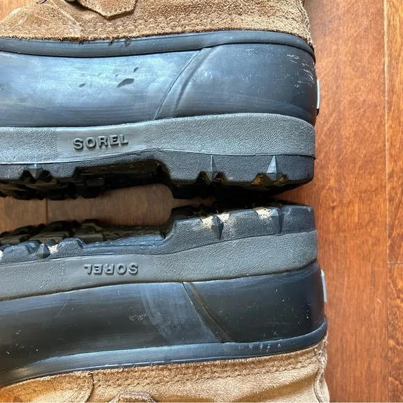 Sorel Men's &quot;Sudbury&quot; Winter Boots, Brown Suede Leather and Black Rubber, Size 7