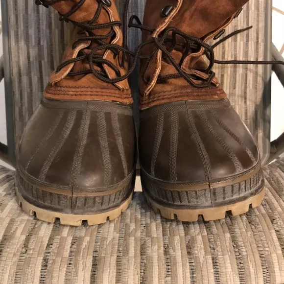 Sorel Men's Brown Winter Boots used conditions 10 size