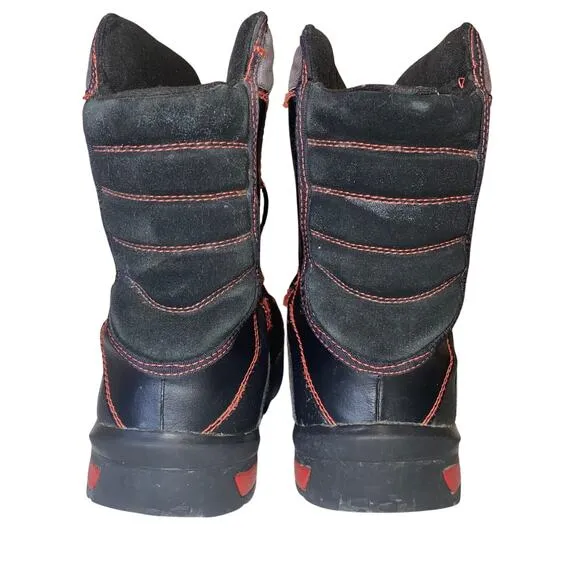 Sorel Mens Sneaky Pete Winter Boots Black Leather Lace Up Waterproof 7