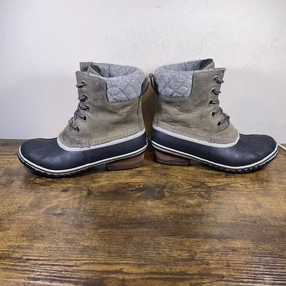 Sorel Slimpack‎ II Waterproof Lace-up Winter Boots Women'Size 7.5