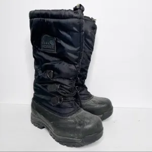 Sorel Snowlion Winter Snow Boots Size 7 Men’s Black