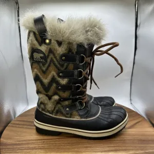 Sorel Tofino II Snow Boots Waterproof Faux Fur Winter Travel Outdoor Women's 8