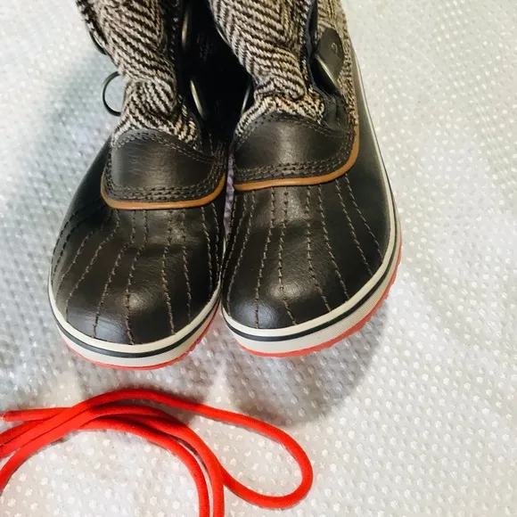 Sorel Tofino Tall Herringbone Fur Winter Boots Women