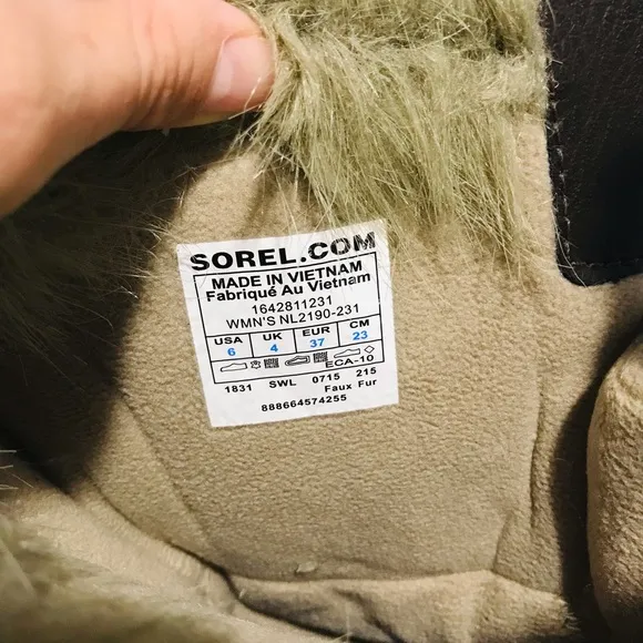 Sorel Tofino Tall Herringbone Fur Winter Boots Women