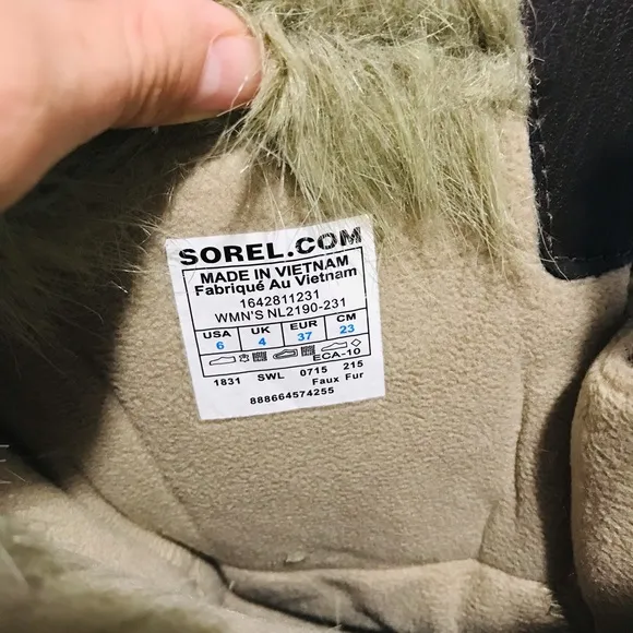 Sorel Tofino Tall Herringbone Fur Winter Boots Women