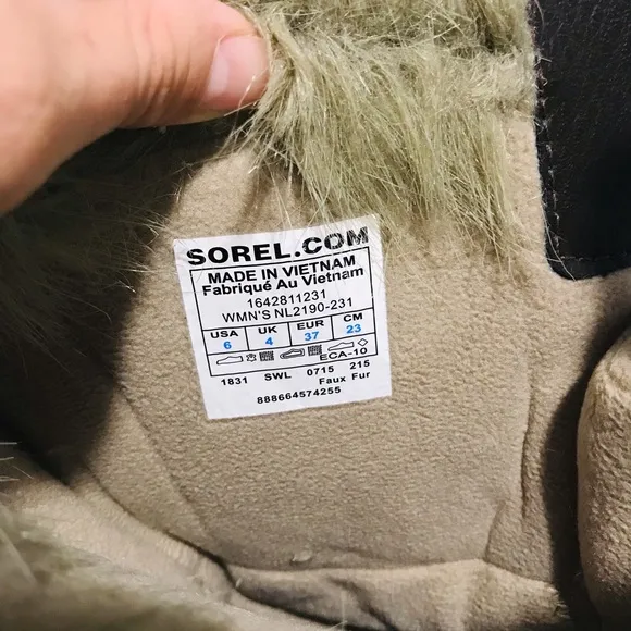 Sorel Tofino Tall Herringbone Fur Winter Boots Women