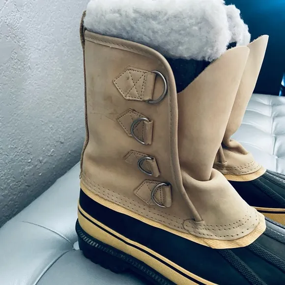 Sorel VTG Steel Shank Wool Lined Winter Snow Boots