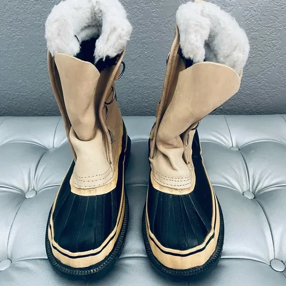 Sorel VTG Steel Shank Wool Lined Winter Snow Boots