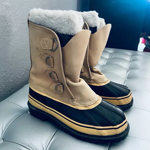 Sorel VTG Steel Shank Wool Lined Winter Snow Boots