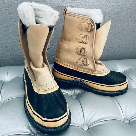 Sorel VTG Steel Shank Wool Lined Winter Snow Boots