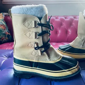 Sorel VTG Steel Shank Wool Lined Winter Snow Boots