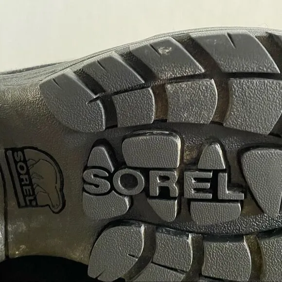 Sorel ~Winter Boots ~Womens Waterfall NL1964-010 ~Black Suede~ Mid Calf Size 8.5
